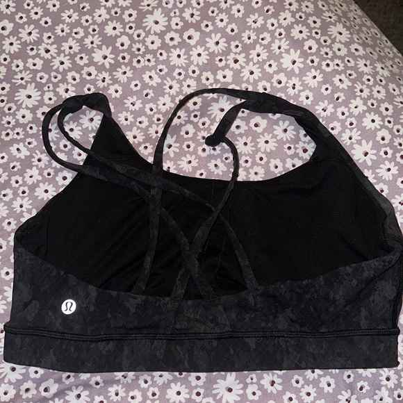 Lululemon Energy Bra Camo Deep Coal Multi - Picture 2 of 5